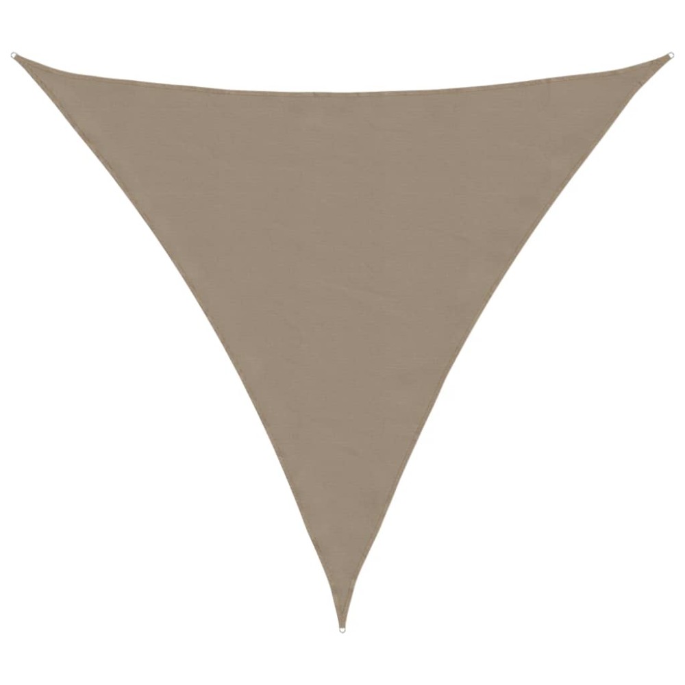 vidaXL Parasolar, gri taupe, 4x4x4 m, țesătură oxford, triunghiular