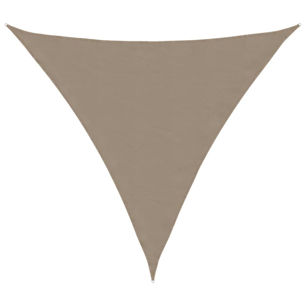 vidaXL Parasolar, gri taupe, 5x5x5 m, țesătură oxford, triunghiular