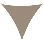 vidaXL Parasolar, gri taupe, 5x5x5 m, țesătură oxford, triunghiular vidaXL Parasolar, gri taupe, 5x5x5 m, țesătură oxford, triunghiular
