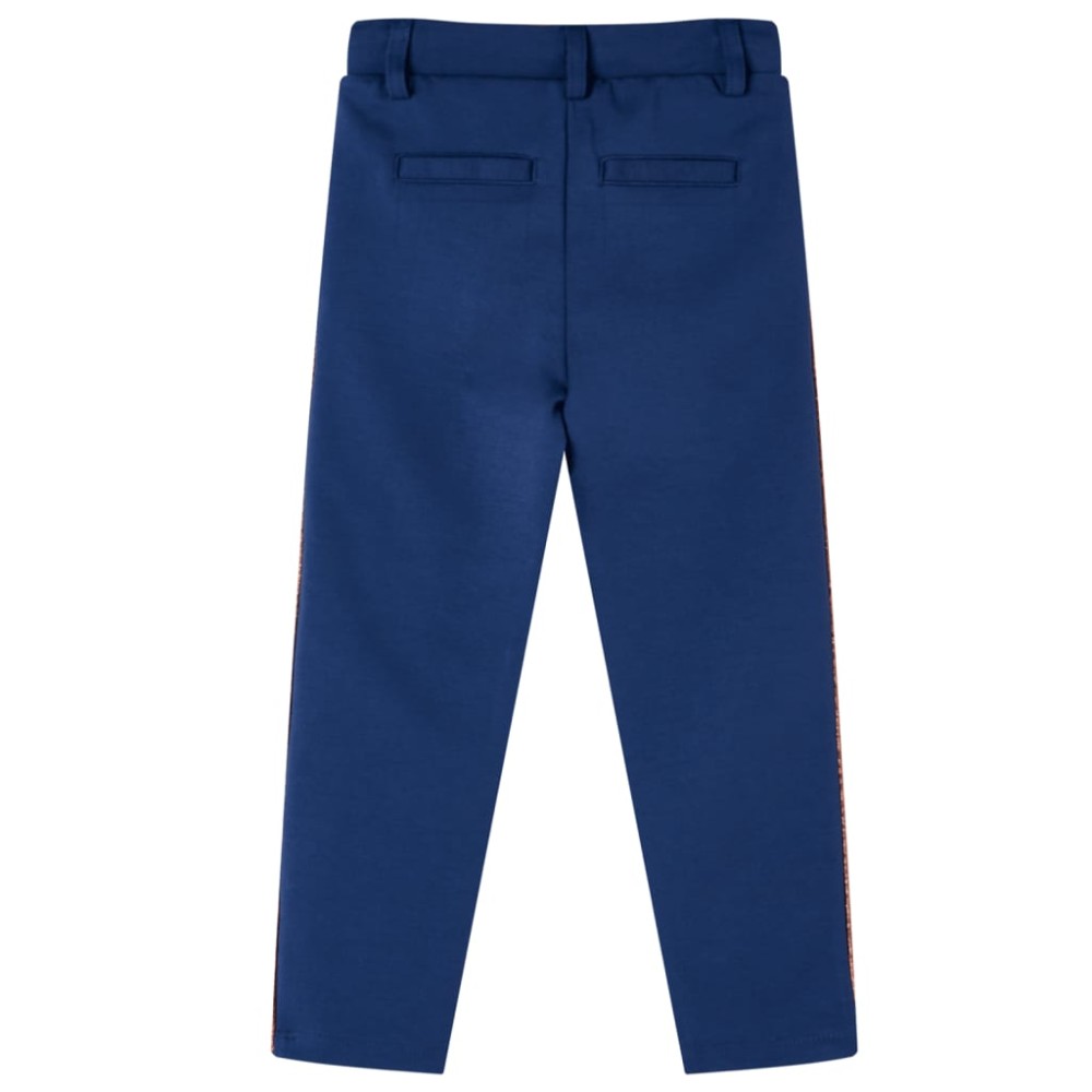 Pantaloni pentru copii cu șnur, bleumarin, 116