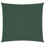 vidaXL Parasolar, verde închis, 3,6x3,6 m, țesătură oxford, pătrat