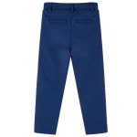 Pantaloni pentru copii cu șnur, bleumarin, 128 Pantaloni pentru copii cu șnur, bleumarin, 128