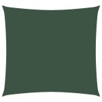 vidaXL Parasolar, verde închis, 4,5x4,5 m, țesătură oxford, pătrat