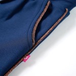 Pantaloni pentru copii cu șnur, bleumarin, 140 Pantaloni pentru copii cu șnur, bleumarin, 140