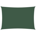 vidaXL Parasolar, verde închis, 3x5 m, țesătură oxford, dreptunghiular
