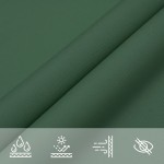 vidaXL Parasolar, verde închis, 3x5 m, țesătură oxford, dreptunghiular