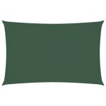vidaXL Parasolar, verde închis, 4x7 m, țesătură oxford, dreptunghiular