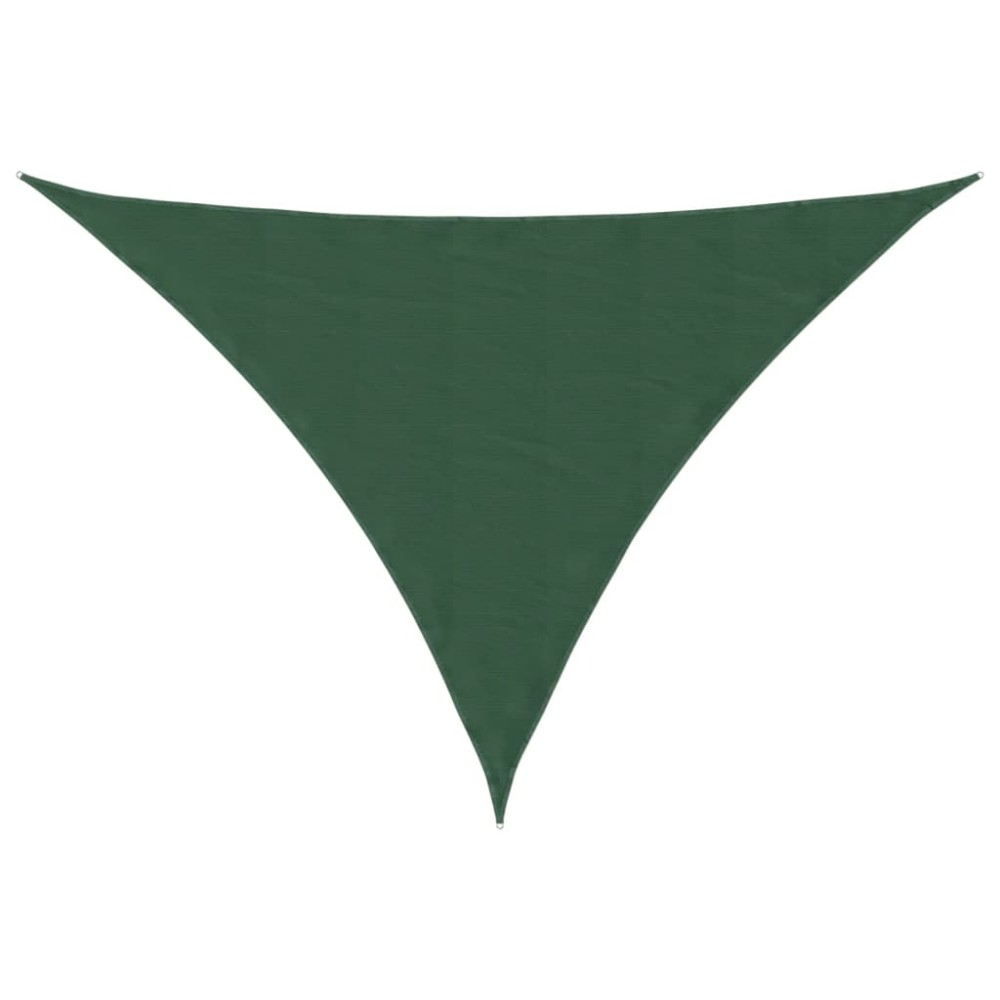 vidaXL Parasolar, verde, 2,5x2,5x3,5 m, țesătură oxford, triunghiular