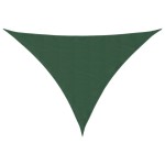 vidaXL Parasolar, verde, 2,5x2,5x3,5 m, țesătură oxford, triunghiular