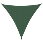 vidaXL Parasolar, verde închis, 3x3x3 m, țesătură oxford, triunghiular