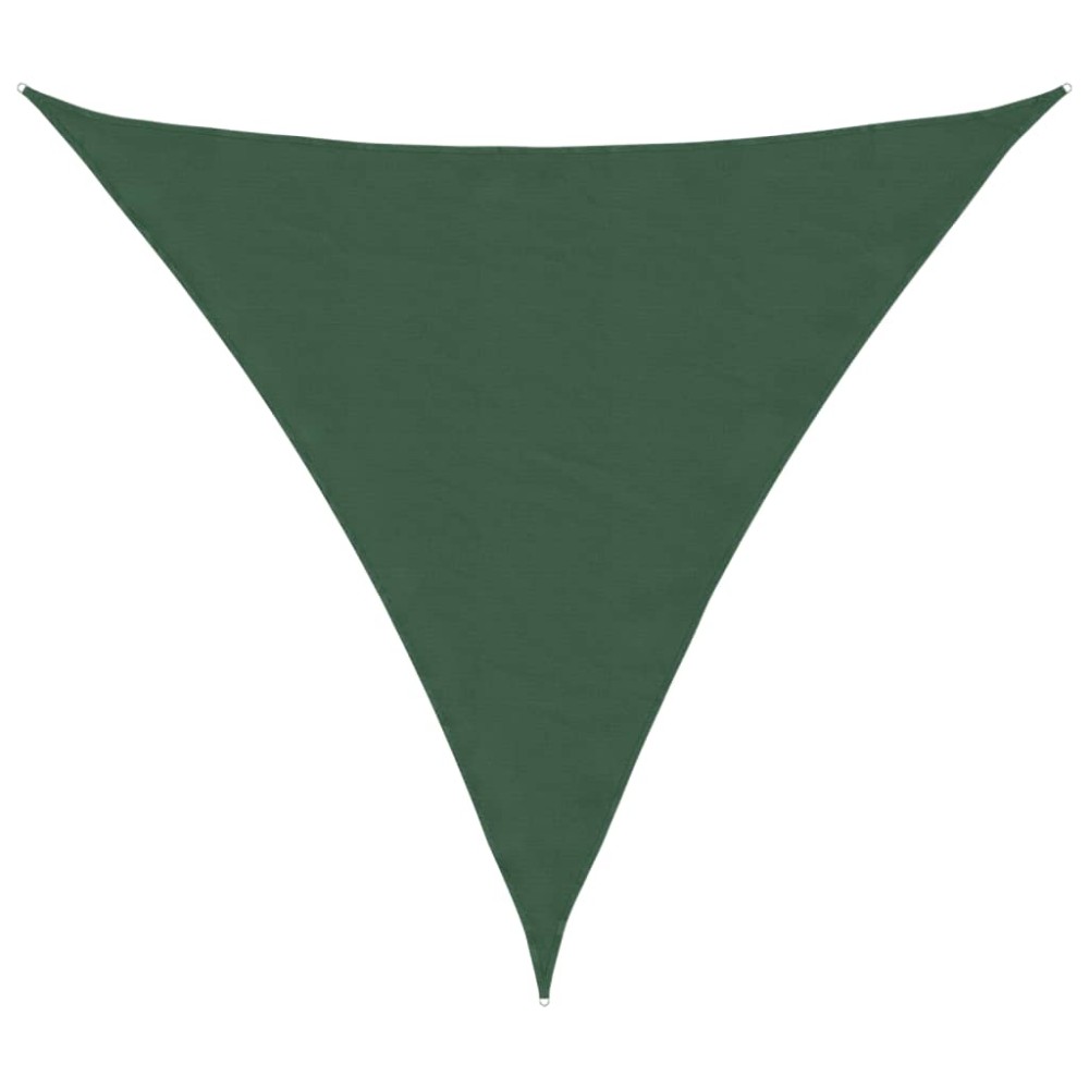 vidaXL Parasolar, verde, 3,6x3,6x3,6 m, țesătură oxford, triunghiular