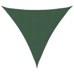 vidaXL Parasolar, verde, 3,6x3,6x3,6 m, țesătură oxford, triunghiular