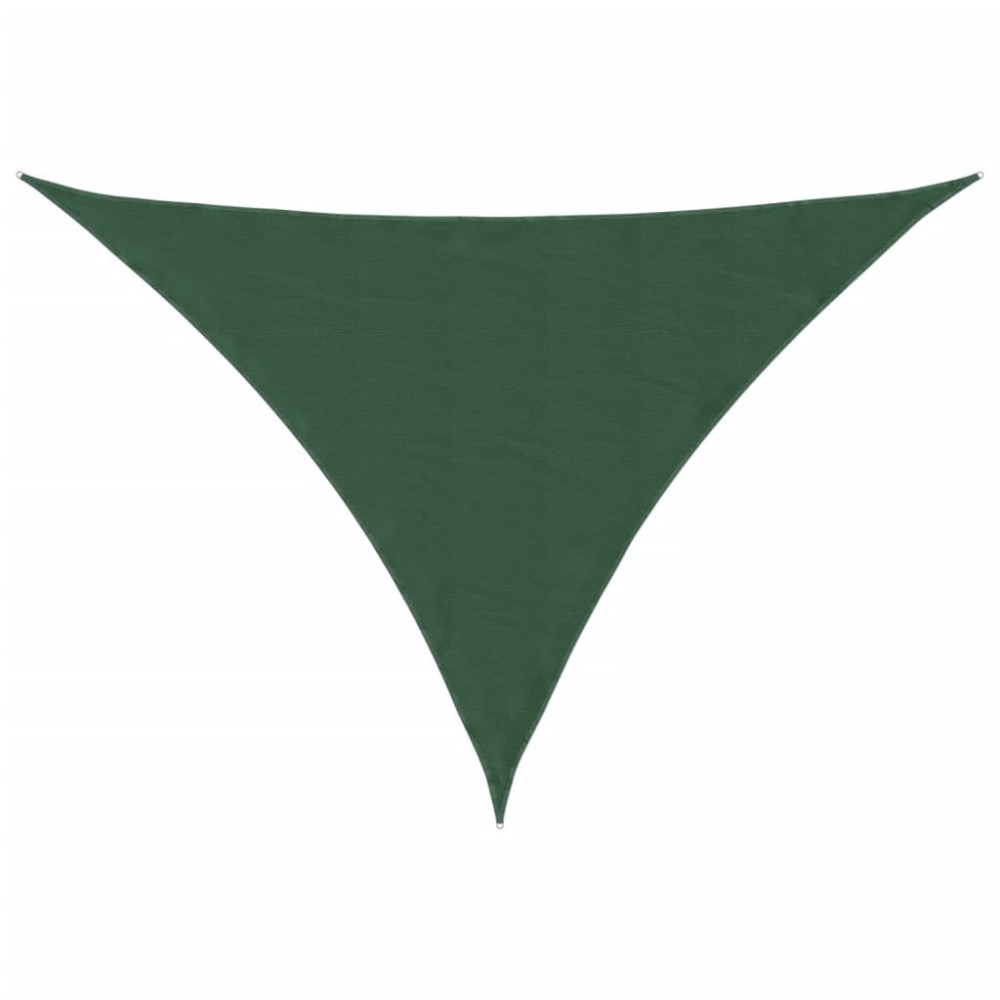 vidaXL Parasolar, verde închis, 3x4x4 m, țesătură oxford, triunghiular