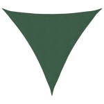 vidaXL Parasolar, verde închis, 4x4x4m, țesătură oxford, triunghiular