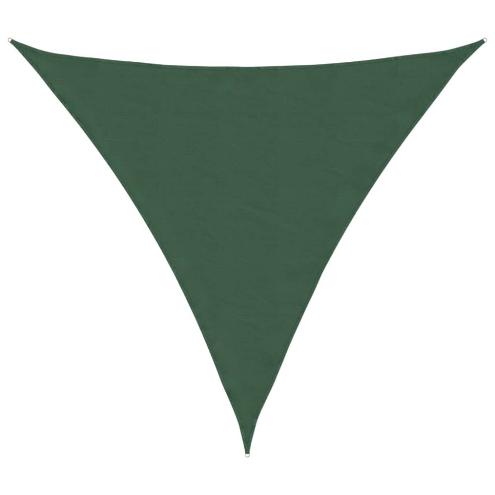 vidaXL Parasolar, verde închis, 6x6x6 m, țesătură oxford, triunghiular