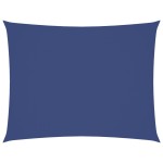 vidaXL Pânză parasolar albastru 5x7 m, țesătură oxford, dreptunghiular