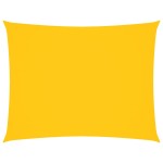 vidaXL Pânză parasolar, galben, 4x5 m, țesătură oxford, dreptunghiular
