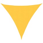 vidaXL Pânză parasolar, galben, 3x3x3 m, țesătură oxford, triunghiular