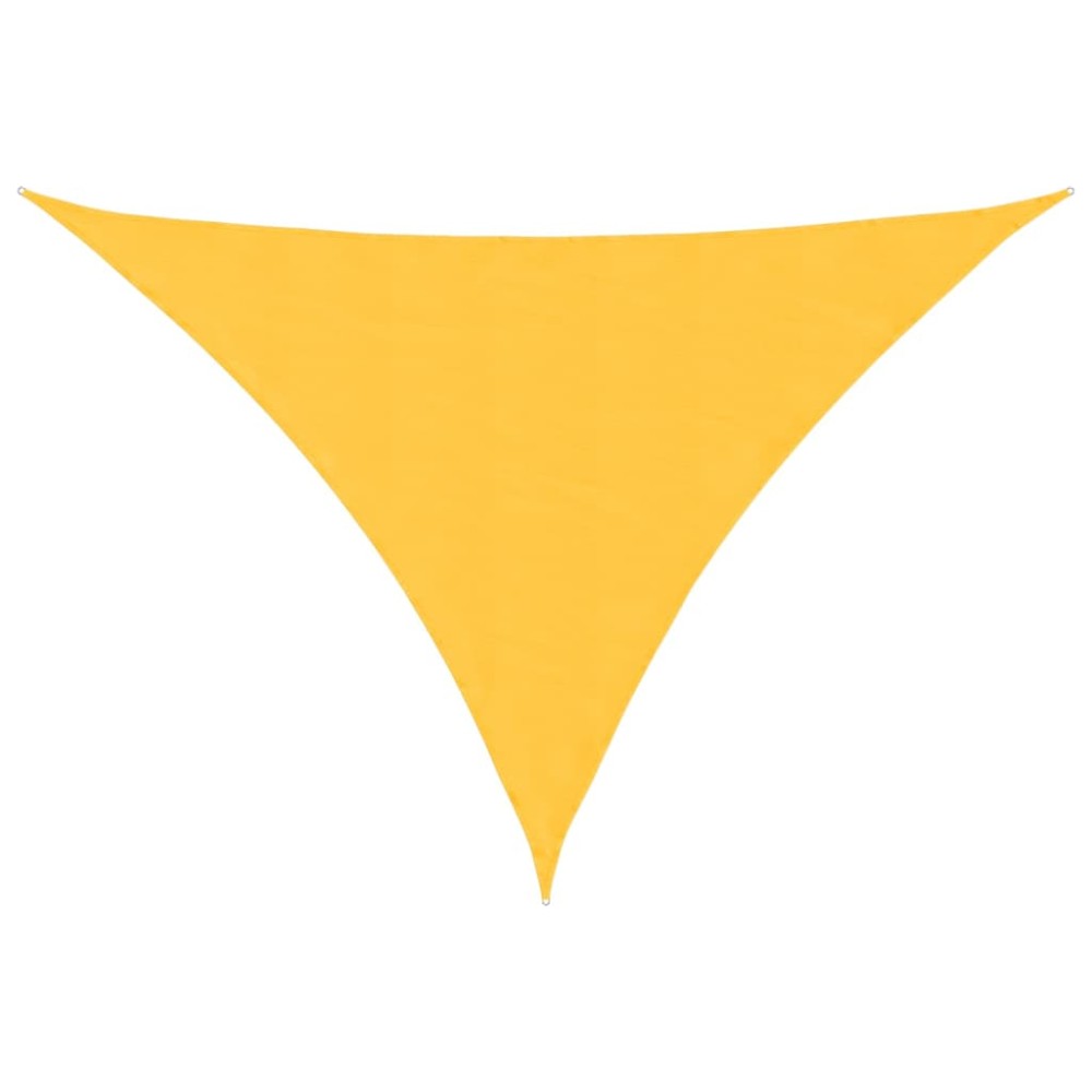 vidaXL Parasolar, galben, 3,5x3,5x4,9 m, țesătură oxford, triunghiular