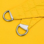 vidaXL Parasolar, galben, 4x4x4 m, țesătură oxford, triunghiular