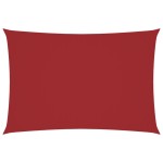 vidaXL Pânză parasolar, roșu, 3x6 m, țesătură oxford, dreptunghiular