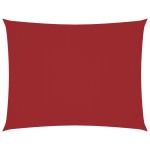 vidaXL Pânză parasolar, roșu, 4x5 m, țesătură oxford, dreptunghiular