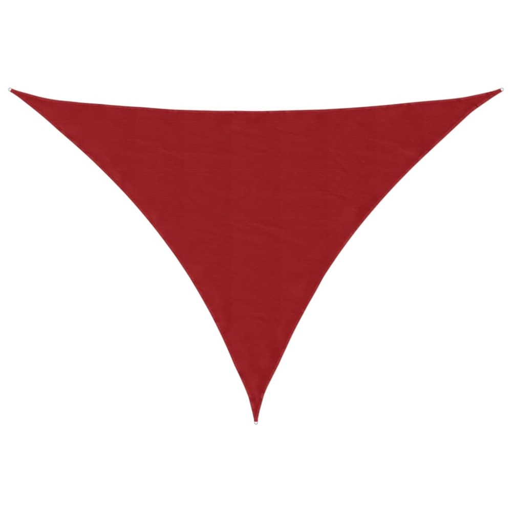 vidaXL Parasolar, roșu, 2,5x2,5x3,5 m, țesătură oxford, triunghiular