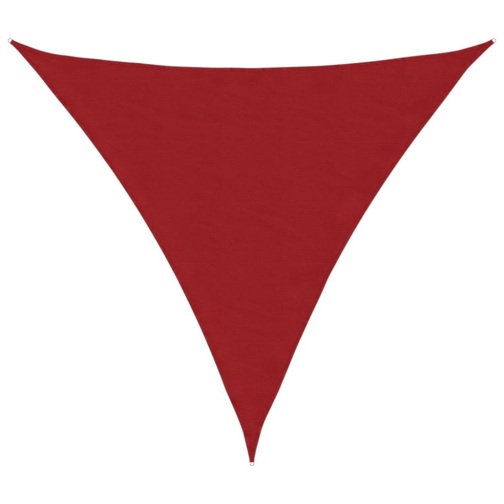 vidaXL Parasolar, roșu, 3,6x3,6x3,6 m, țesătură oxford, triunghiular