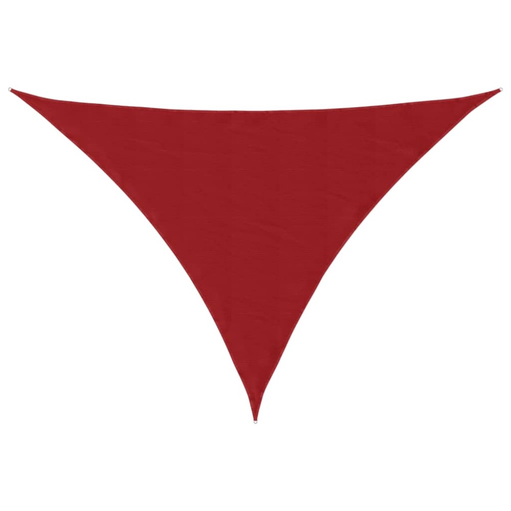 vidaXL Parasolar, roșu, 3x3x4,24 m, țesătură oxford, triunghiular