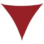 vidaXL Parasolar, roșu, 4x4x4 m, țesătură oxford, triunghiular vidaXL Parasolar, roșu, 4x4x4 m, țesătură oxford, triunghiular