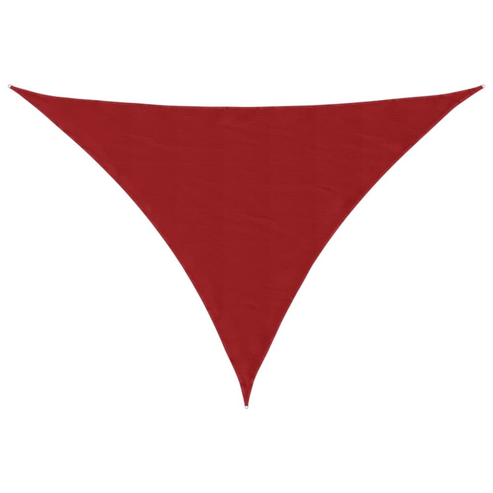 vidaXL Parasolar, roșu, 5x5x6 m, țesătură oxford, triunghiular