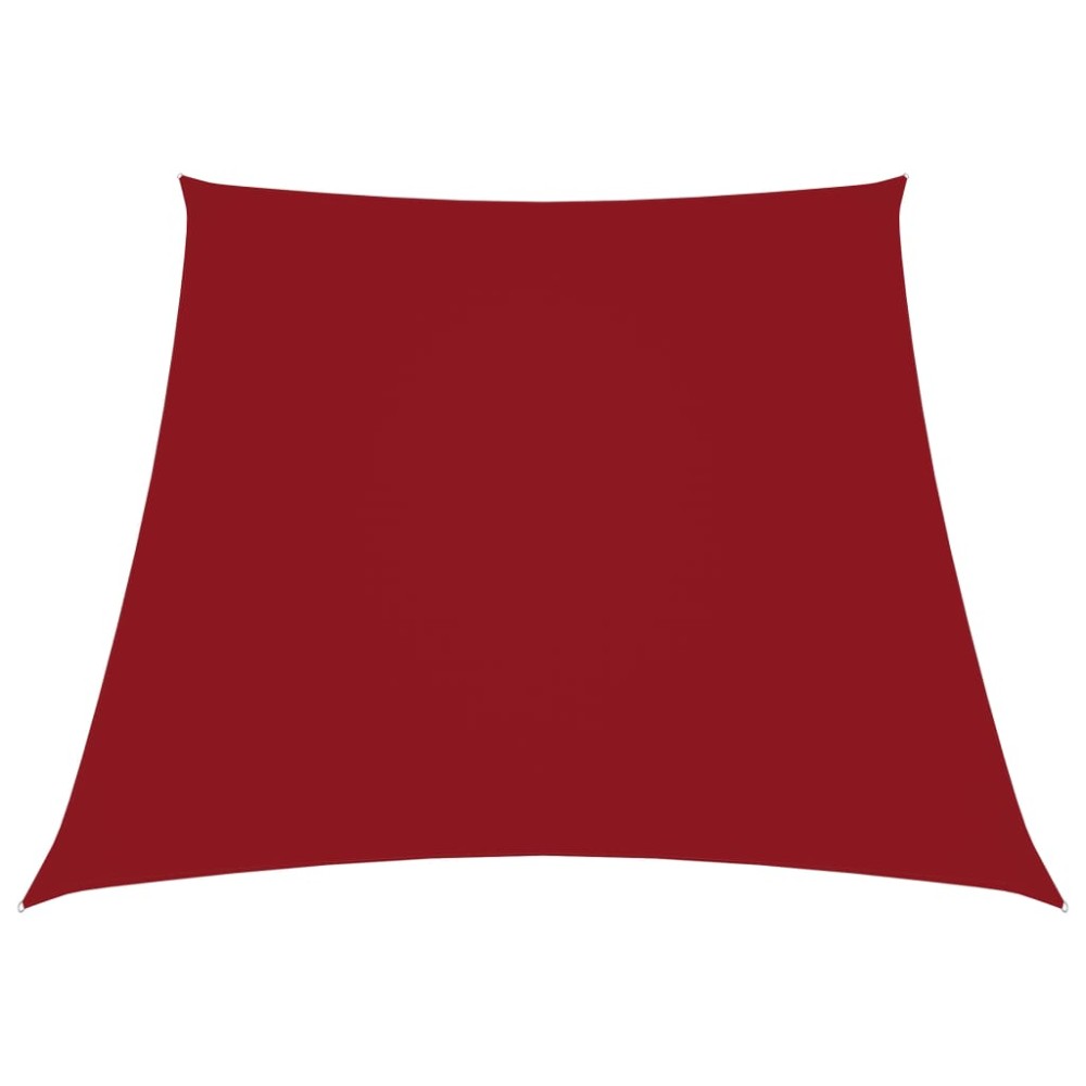 vidaXL Parasolar, roșu, 2/4x3 m, țesătură oxford, trapez