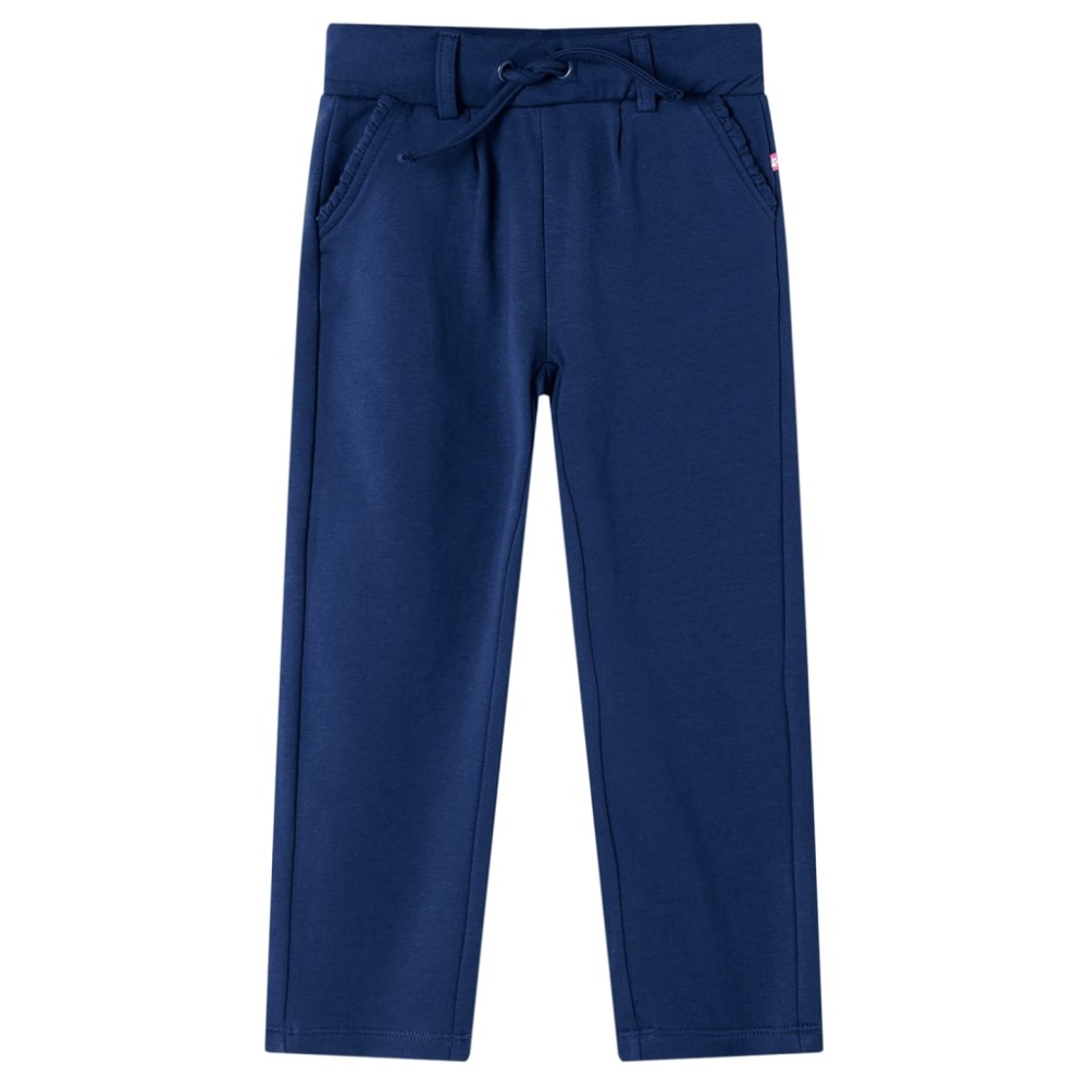 Pantaloni pentru copii cu șnur, bleumarin, 116