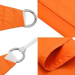 vidaXL Parasolar, portocaliu, 3x3x4,2 m, țesătură oxford, triunghiular vidaXL Parasolar, portocaliu, 3x3x4,2 m, țesătură oxford, triunghiular