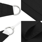 vidaXL Parasolar, negru, 2x2 m, țesătură oxford, pătrat vidaXL Parasolar, negru, 2x2 m, țesătură oxford, pătrat