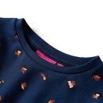 Rochie pentru copii cu mâneci lungi, bleumarin, 104