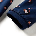 Rochie pentru copii cu mâneci lungi, bleumarin, 104