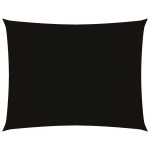 vidaXL Pânză parasolar, negru, 2x3 m, țesătură oxford, dreptunghiular