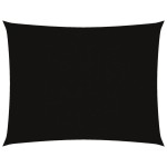 vidaXL Pânză parasolar, negru, 3x4 m, țesătură oxford, dreptunghiular