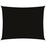 vidaXL Pânză parasolar, negru, 3x4,5 m, țesătură oxford dreptunghiular
