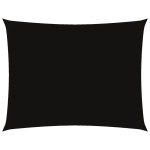 vidaXL Pânză parasolar, negru, 4x5 m, țesătură oxford, dreptunghiular vidaXL Pânză parasolar, negru, 4x5 m, țesătură oxford, dreptunghiular