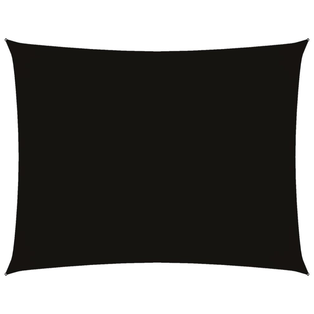 vidaXL Pânză parasolar, negru, 4x6 m, țesătură oxford, dreptunghiular