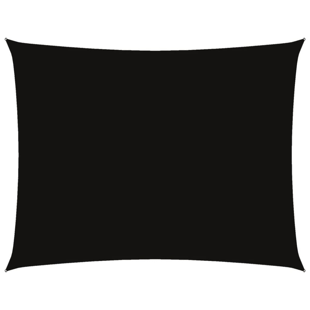 vidaXL Pânză parasolar, negru, 5x6 m, țesătură oxford, dreptunghiular