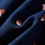 Rochie pentru copii cu mâneci lungi, bleumarin, 128