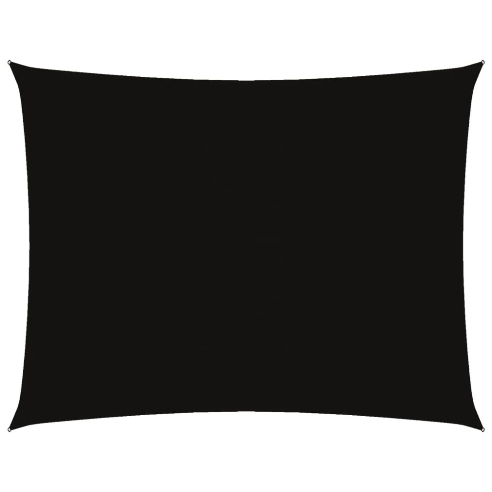 vidaXL Pânză parasolar, negru, 5x7 m, țesătură oxford, dreptunghiular