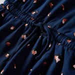 Rochie pentru copii cu mâneci lungi, bleumarin, 140