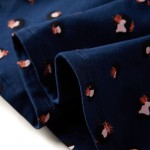 Rochie pentru copii cu mâneci lungi, bleumarin, 140