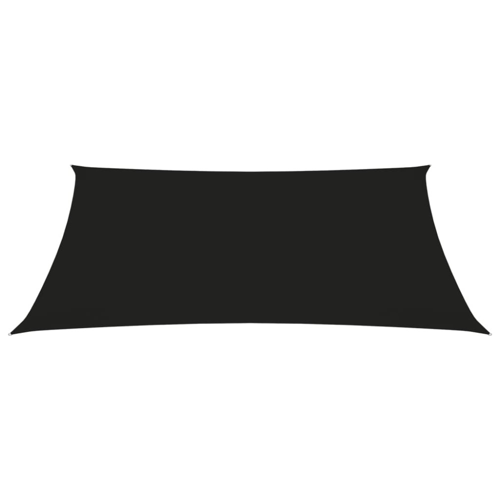 vidaXL Parasolar, negru, 2/4x3 m, țesătură oxford, trapez