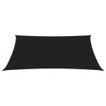 vidaXL Parasolar, negru, 2/4x3 m, țesătură oxford, trapez