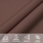 vidaXL Parasolar, maro, 2,5x2,5 m, țesătură oxford, pătrat vidaXL Parasolar, maro, 2,5x2,5 m, țesătură oxford, pătrat